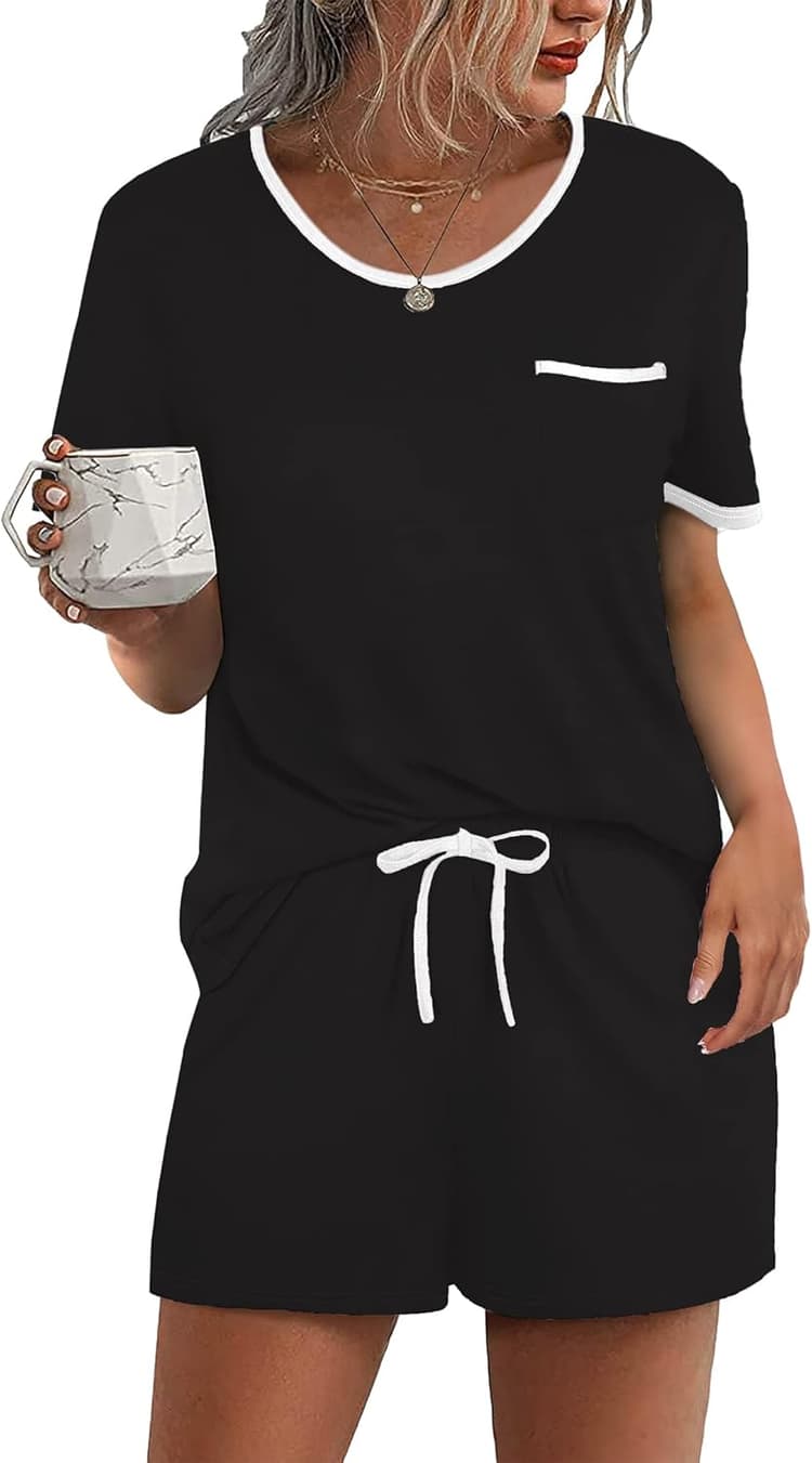 Ekouaer cozy two-piece lounge set